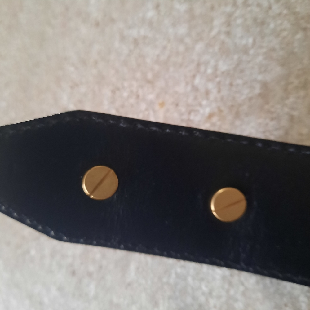 Gucci Women's Black 1955 Horsebit Wide Leather Belt Size M - Picture 13 of 16